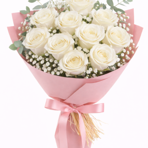 11 Beyaz Gül Buketi