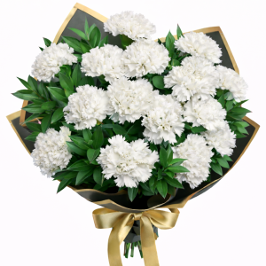 Beyaz Karanfil Buketi