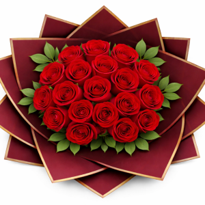 21 Kırmızı Gül Buketi