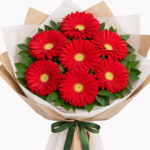 Kırmızı Gerbera Buketi
