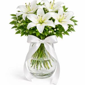 Vazoda Beyaz Lilyumlar